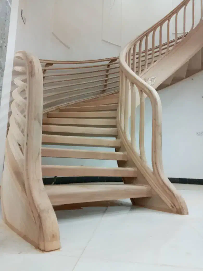 پله ونرده چوبی ،نرده شیشه و فرفورژه|خدمات پیشه و مهارت|رامجین, |دیوار