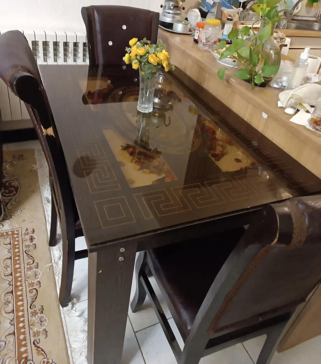 میز ناهارخوری 4 نفره|میز و صندلی غذاخوری|باقرشهر, |دیوار