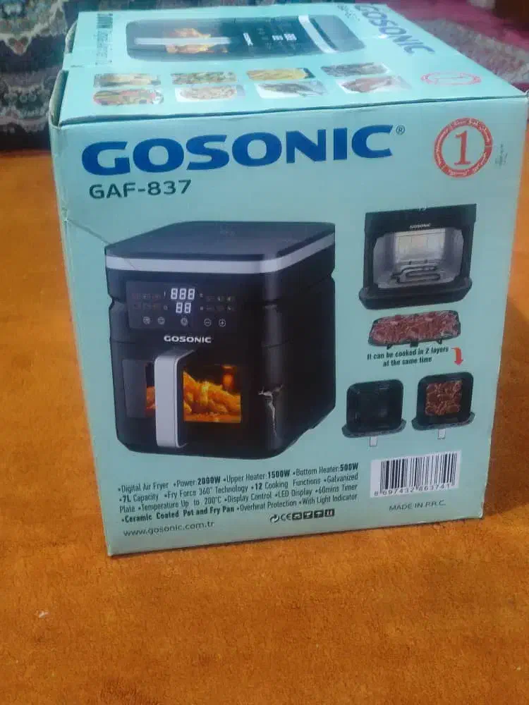 سرخ کن بدون روغن 7لیتر واقعی ، مارک کوسونیک،نو|اجاق گاز و لوازم برقی پختوپز|آبادان, |دیوار