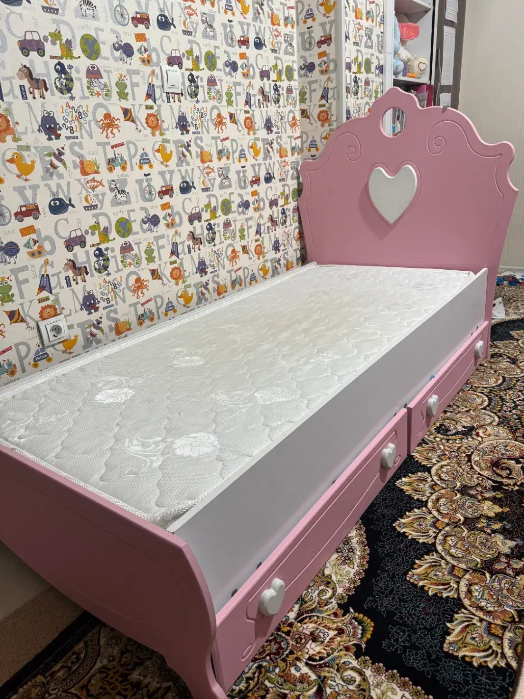 تخت خواب نوجوان همراه با تشک|تخت و سرویس خواب|بندر ماهشهر, |دیوار