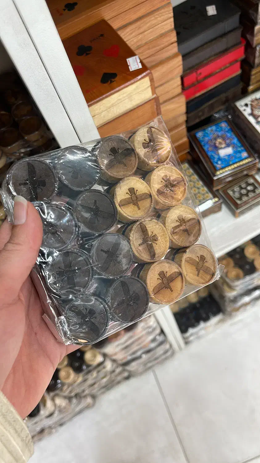 مهره تخته نرد چوبی|اسباببازی|قائمشهر, |دیوار