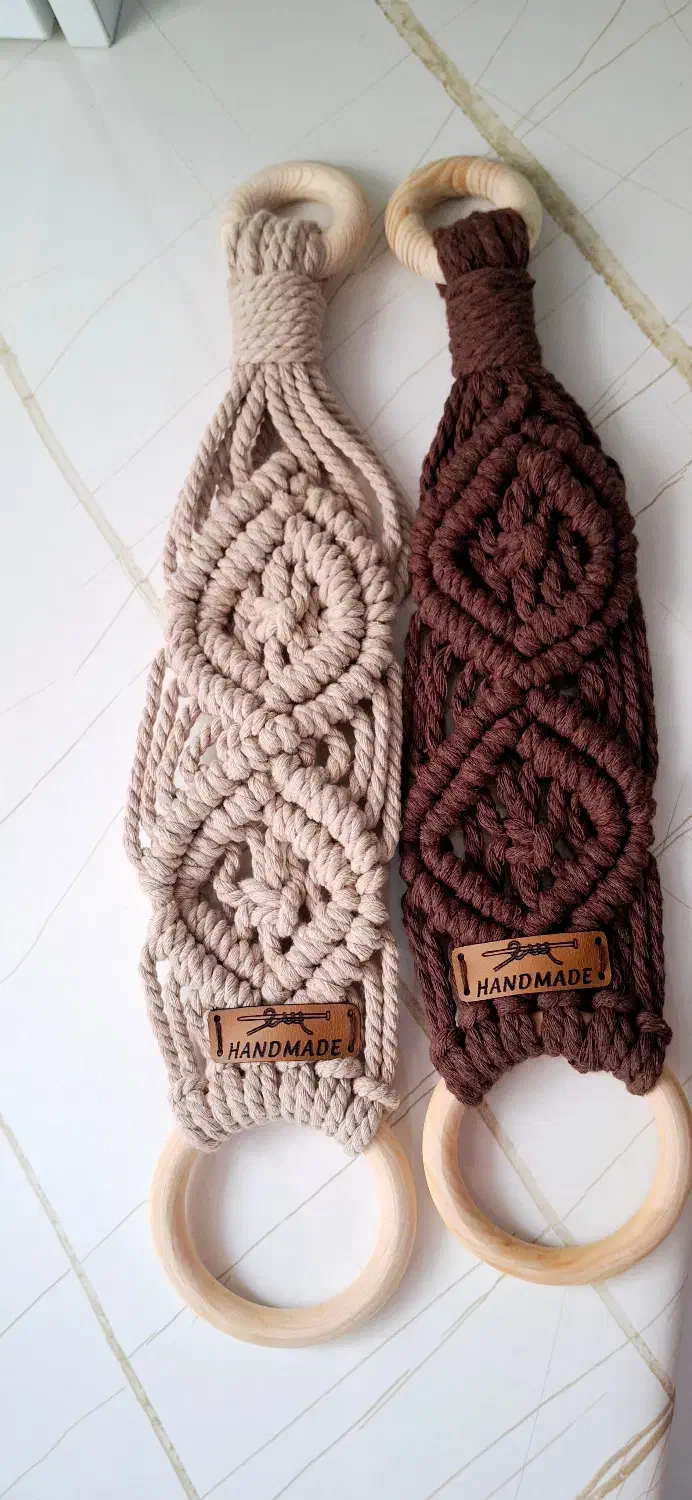 آویز حوله مکرومه|آب‌چکان و نظم‌دهنده ظروف|کرج, کوی مدرس|دیوار