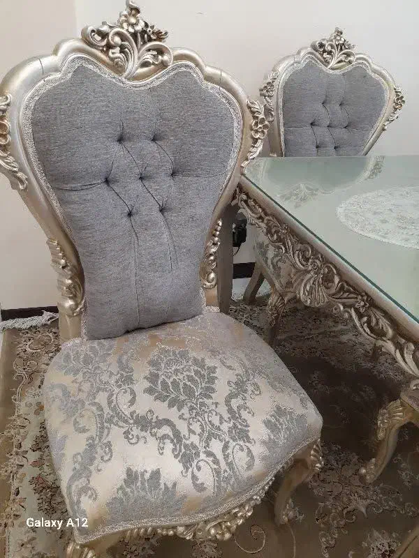 مبل استیل با میزغذاخوری و ساعت|مبلمان خانگی و میز عسلی|تهران, مجیدیه|دیوار