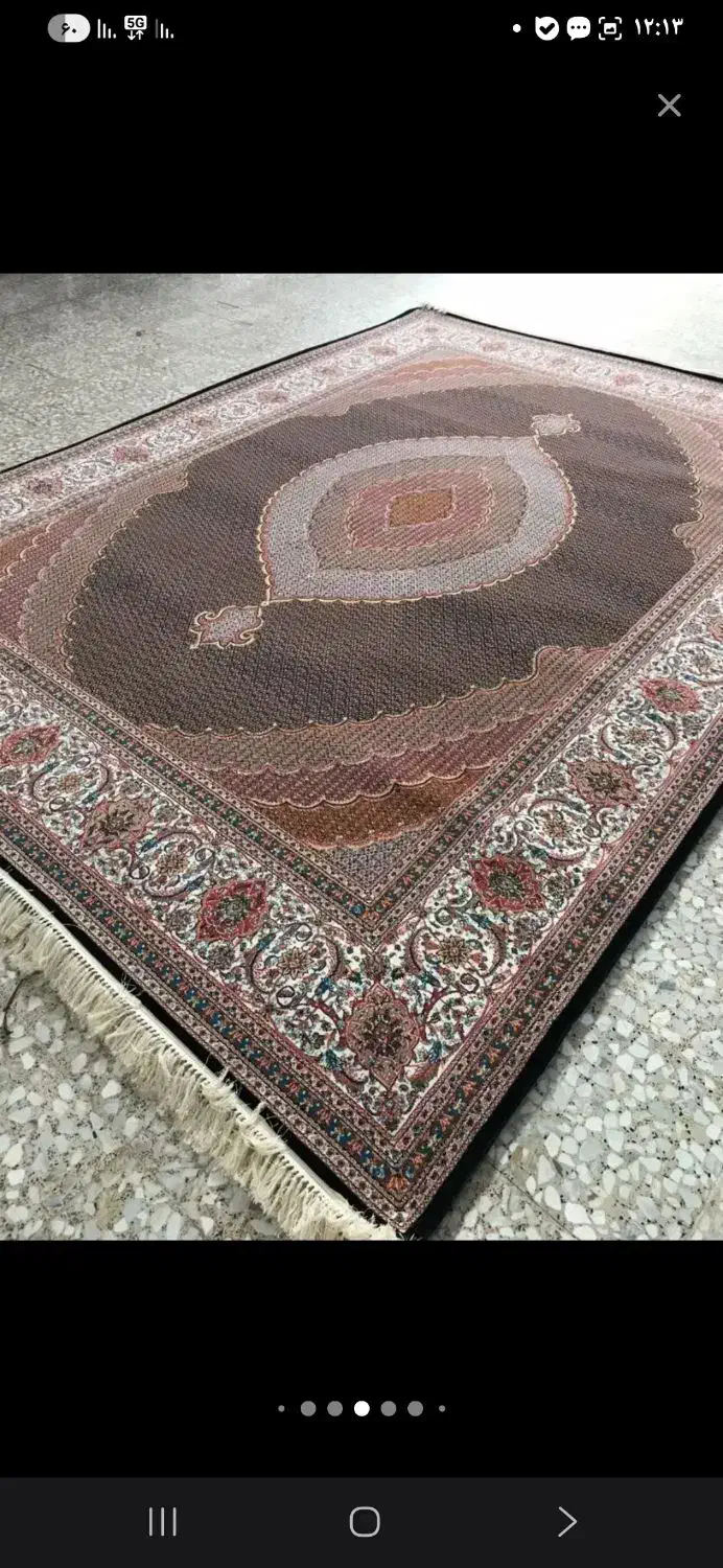 فرش ماشینی ریزماهی مارال ۶ متری سرمهای خوی|فرش|خوی, |دیوار