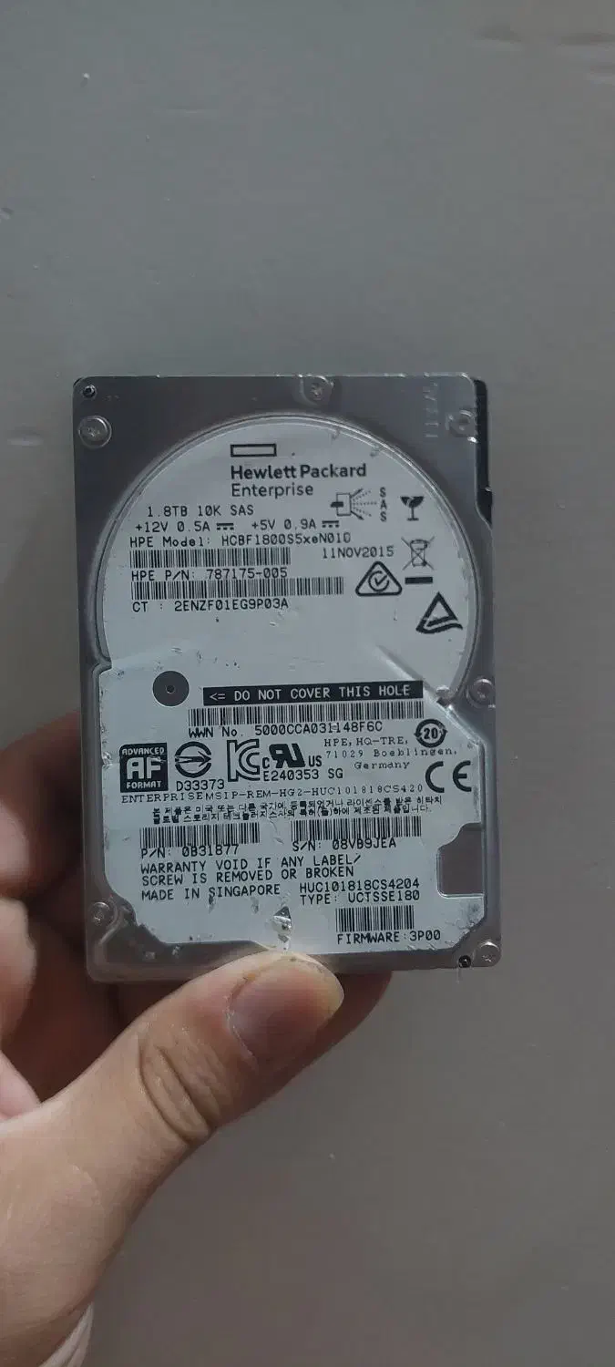 هارد سرور sas|قطعات و لوازم جانبی رایانه|ری, دولت‌آباد|دیوار