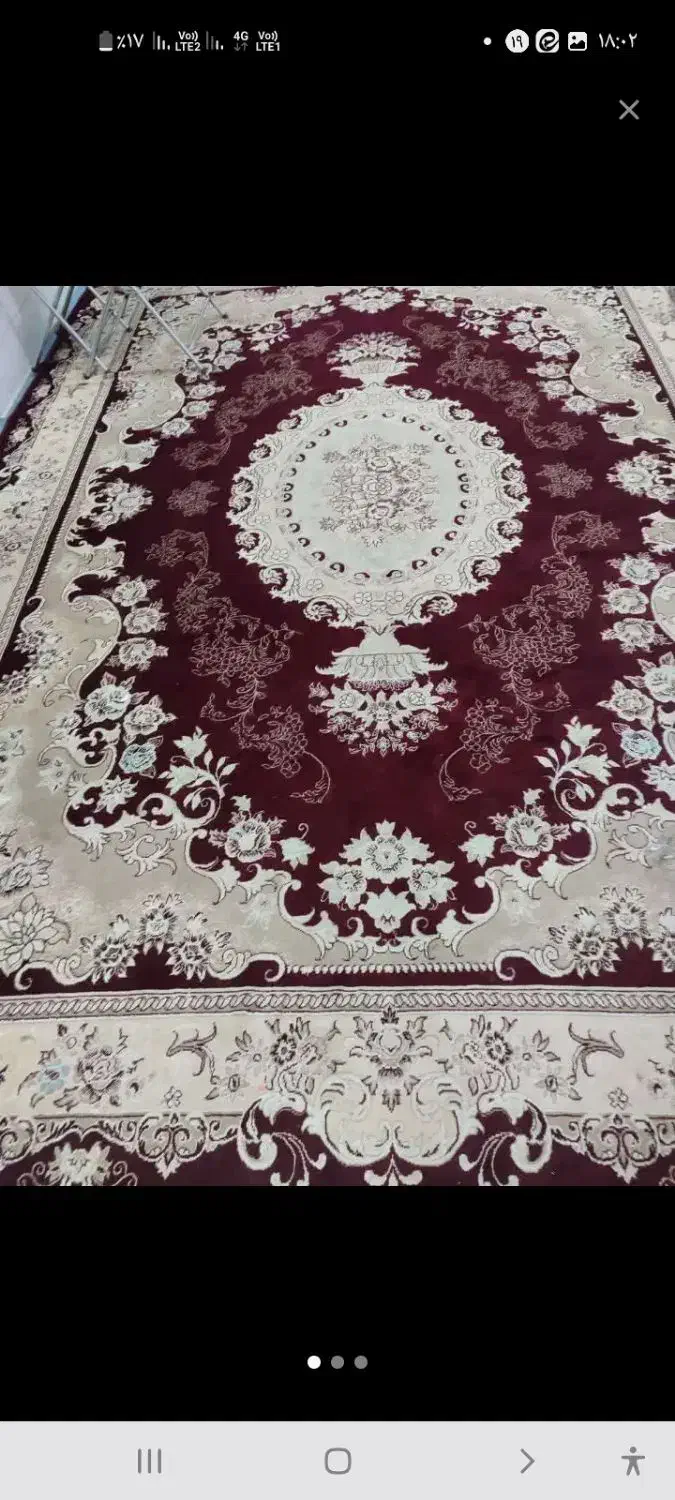 قالی ۱۲ متری در حد نو ۳ در چهار|فرش|یزد, |دیوار