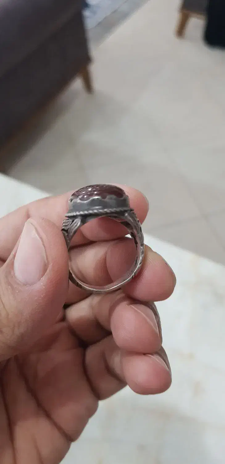 انگشتر نقره حدید و عقیق یمن|جواهرات|تهران, افسریه جنوبی|دیوار