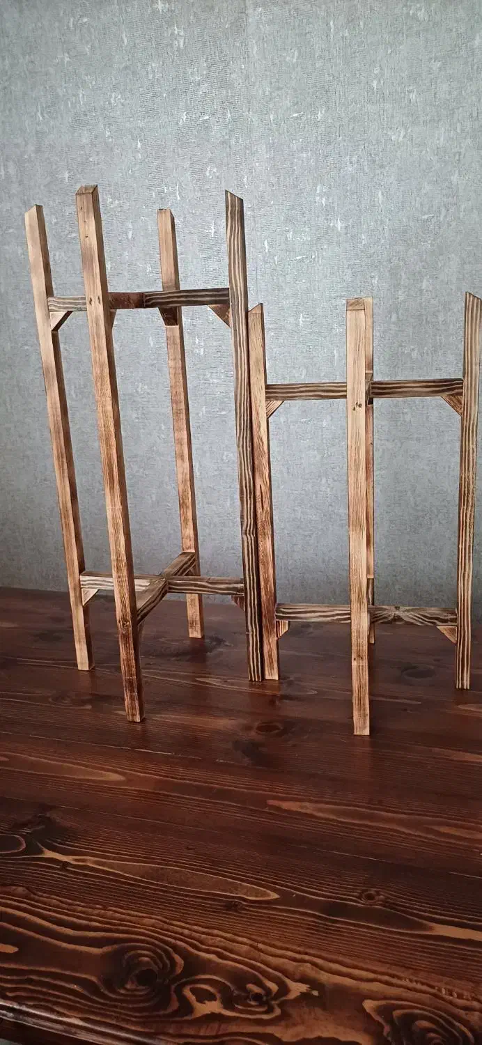 پایه گلدان چوبی استند گلدان باکس چوبی|گل و گیاه طبیعی|رشت, شهرک احمد خمینی|دیوار