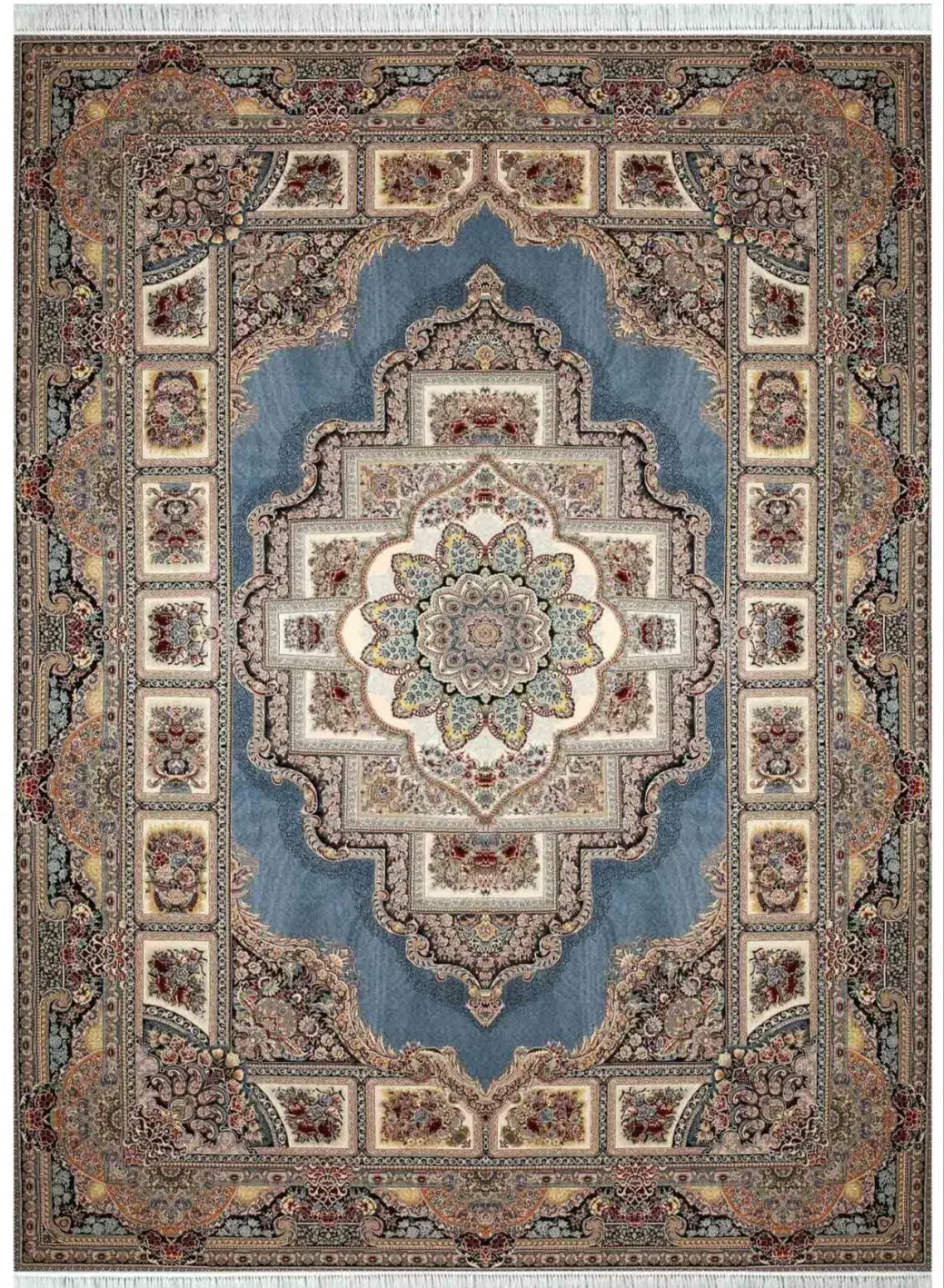 فرش 12 متری اکباتان 1221 اطلسی 1200 شانه در حد نو|فرش|پرند, فاز ۶|دیوار