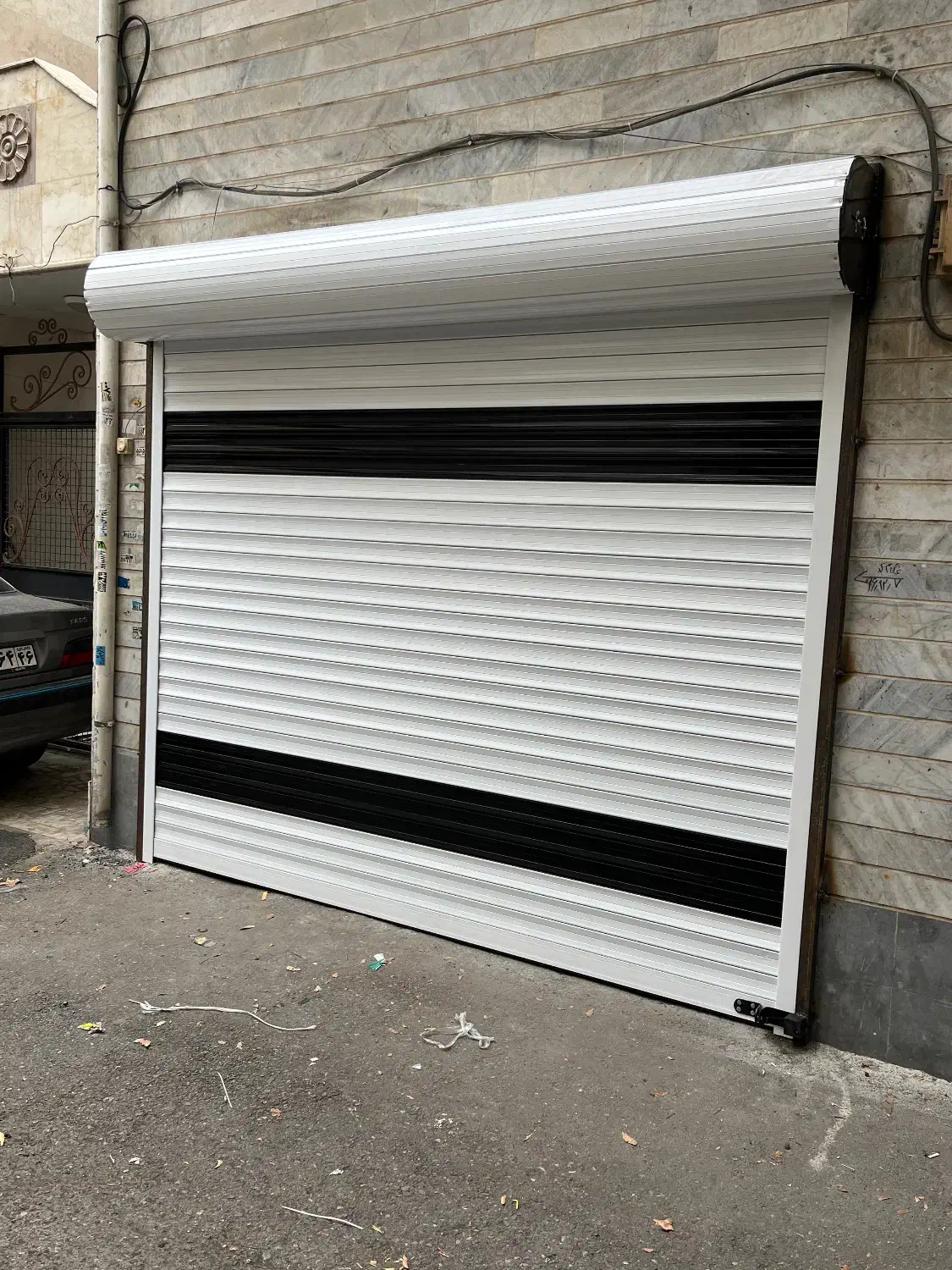 نصب و تعمیر کرکره برقی سایبان دوربین تخصصی|خدمات پیشه و مهارت|رشت, استقامت ۱|دیوار