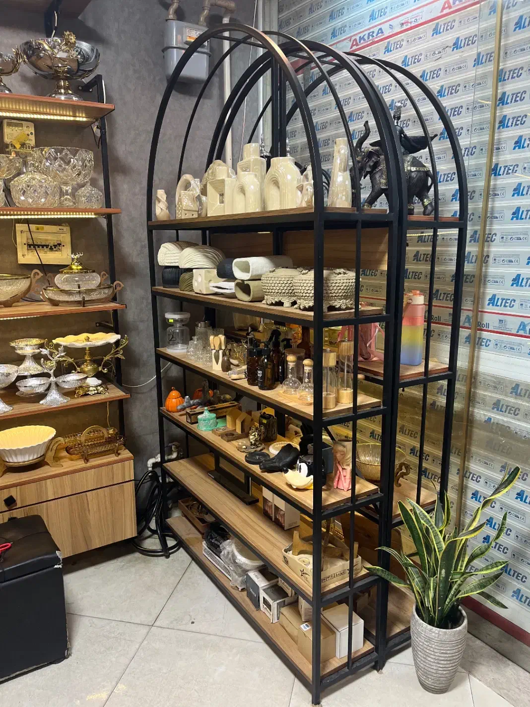 قفسه فلز و چوب|کتابخانه، شلف، قفسه‌های دیواری|ورامین, ورامین|دیوار