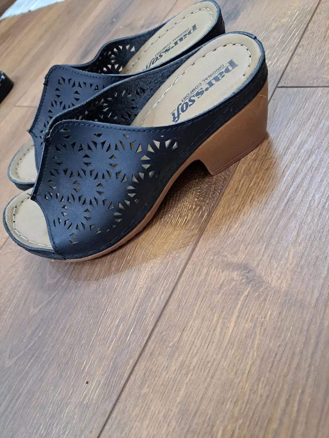 صندل مشکی سایز ۳۶ نو|کیف، کفش، کمربند|رشت, حمیدیان|دیوار