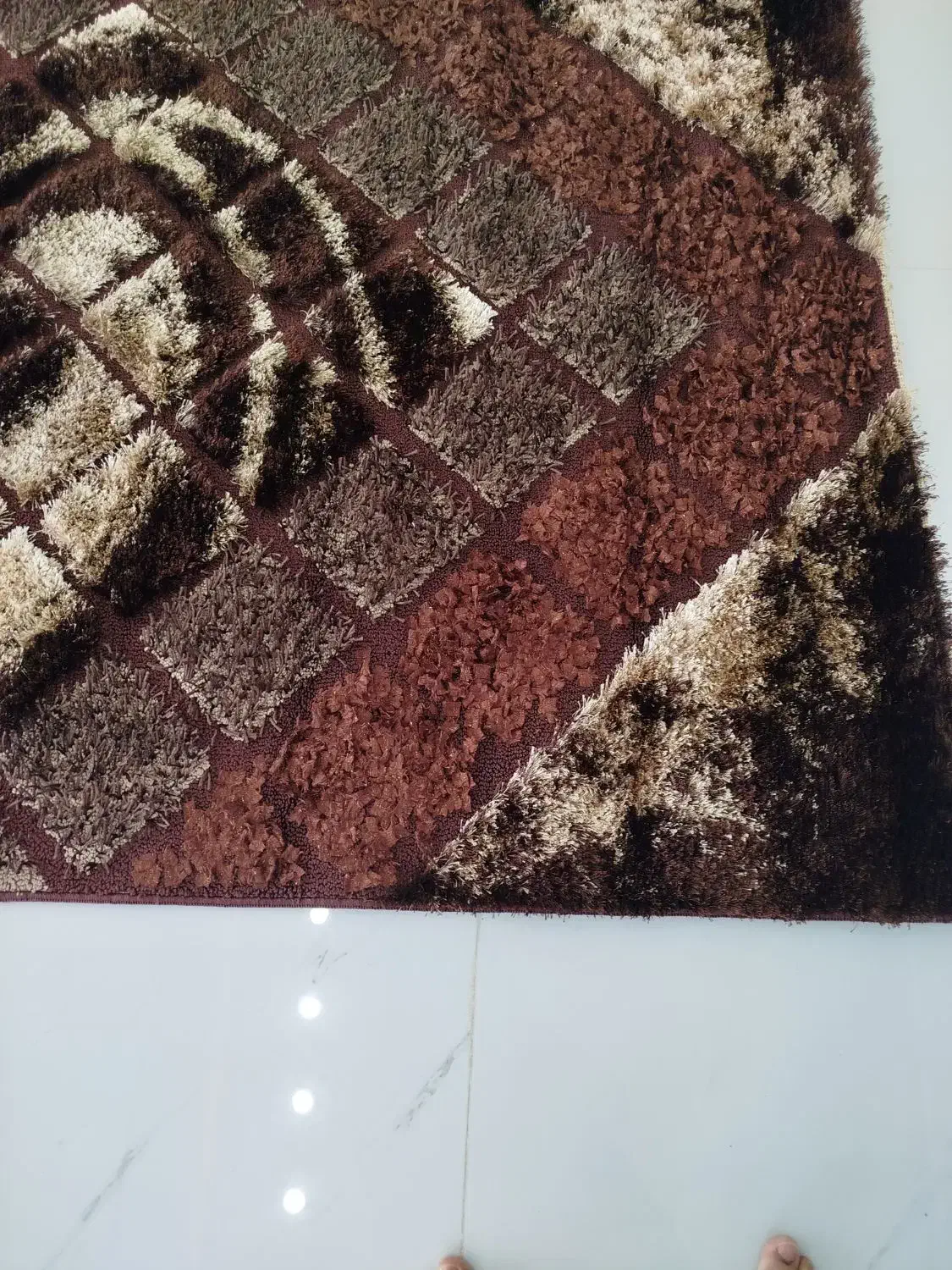 دوتخته گلیم فرش شگی اکبند|فرش|ایلام, |دیوار