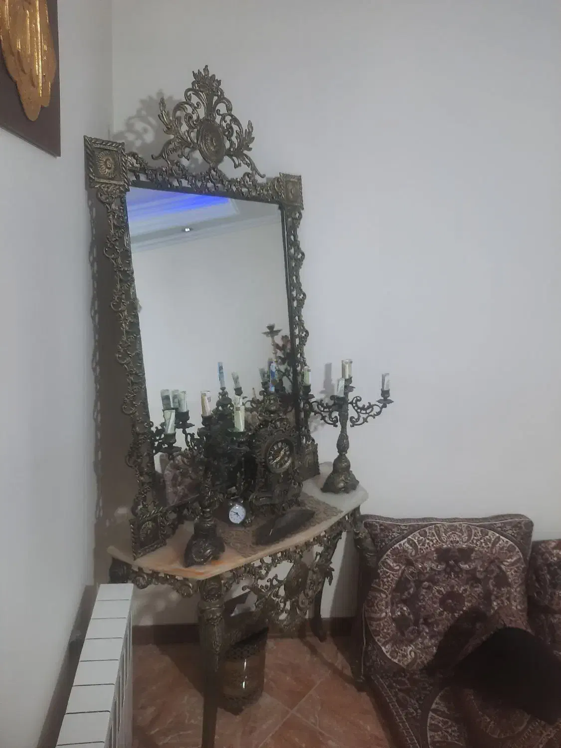 آینه و شمعدان و ساعت|صنایع دستی و سایر لوازم تزئینی|رودهن, |دیوار