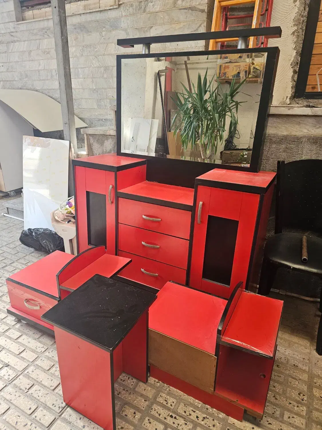 میز ارایش با عسلی ۳ ملیون تومان|مبلمان خانگی و میز عسلی|رشت, استقامت ۱|دیوار