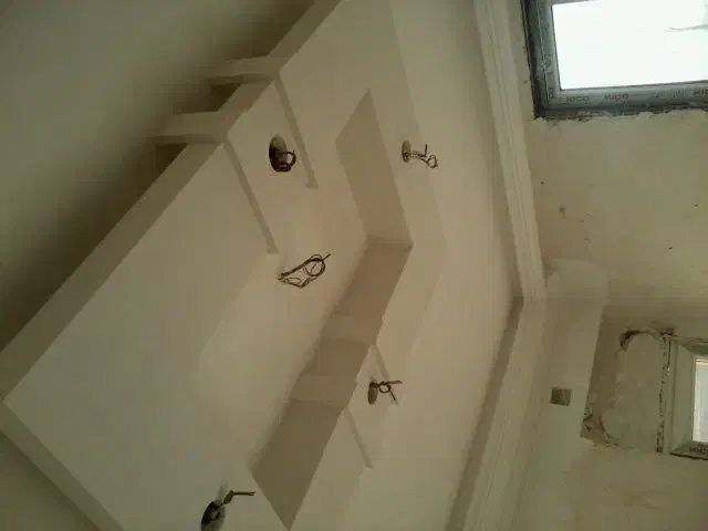 گچ بری کناف ابزار طرح سفید کاری|خدمات پیشه و مهارت|تاکستان, |دیوار