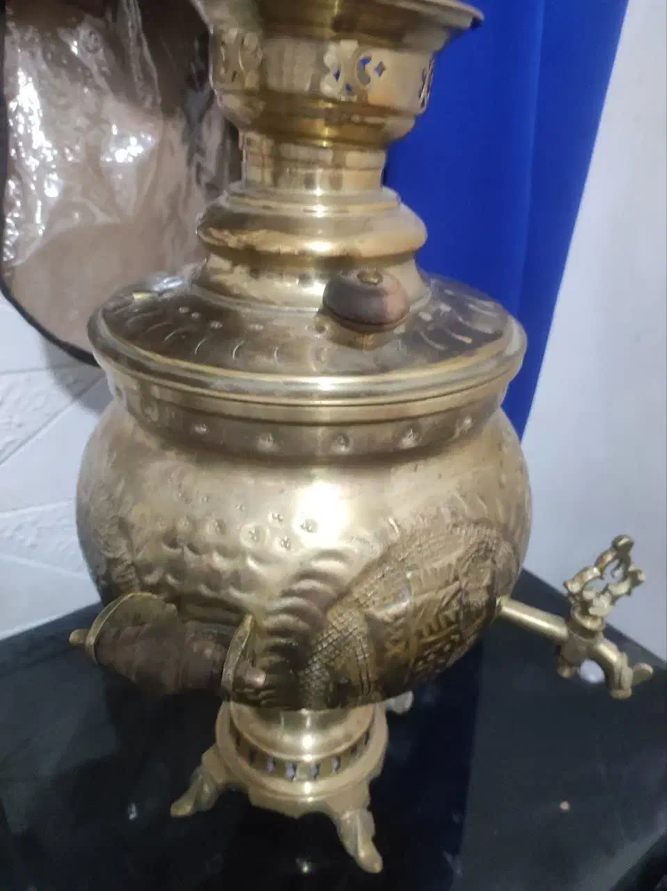 سماور  قلم کاری 6لیتری نو|سماور، چای‌ساز، قهوه‌ساز|قم, علی آباد سعدگان|دیوار