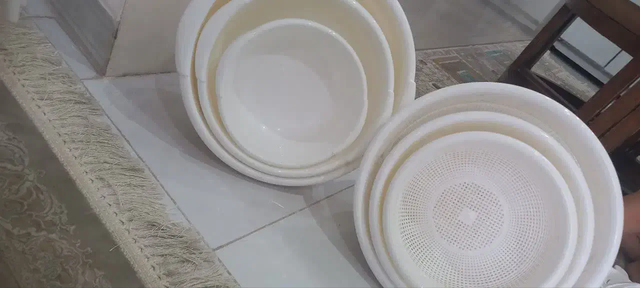 آبکش و لگن|ظروف نگهدارنده، پلاستیکی، یک‌بارمصرف|قم, شهرک مهدیه (مدرس)|دیوار