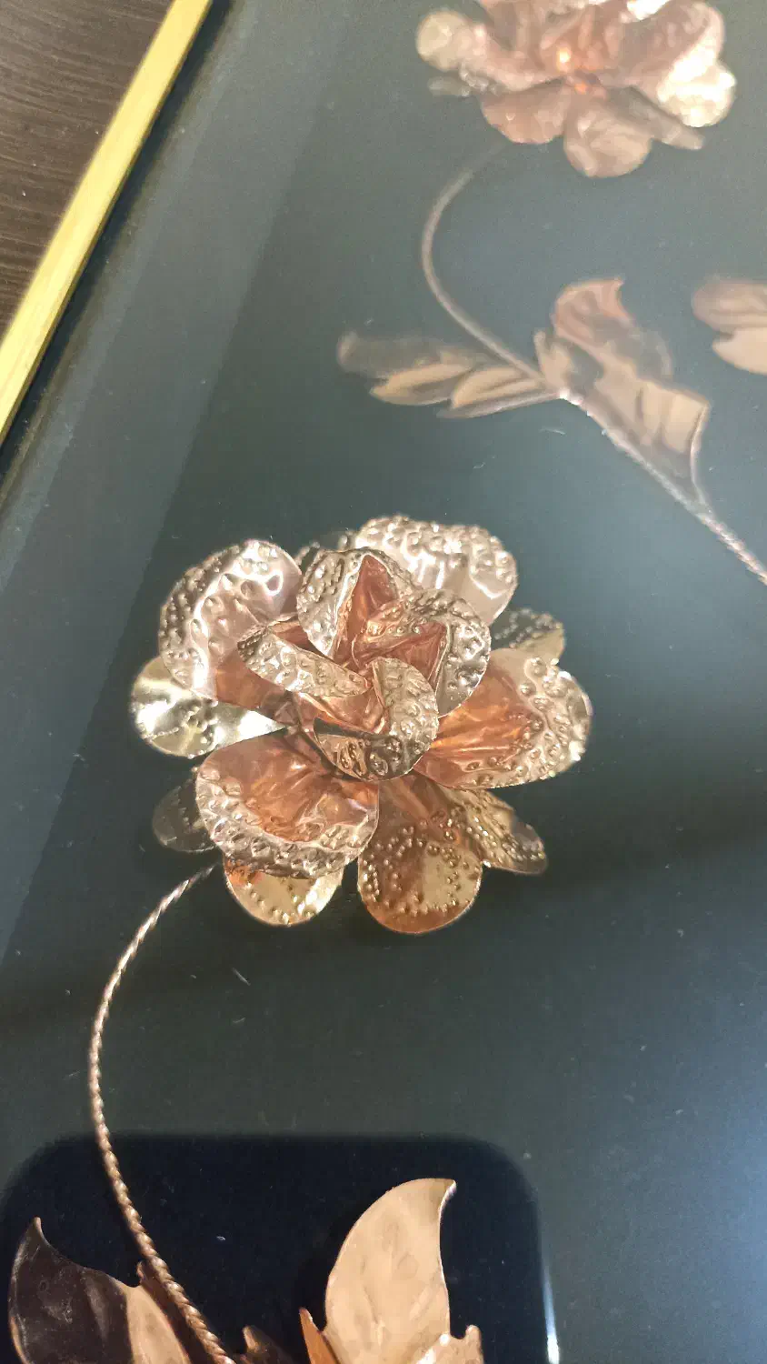 تابلو چهار گل مسی|تابلو، نقاشی، عکس|تهران, سازمان برنامه جنوبی|دیوار