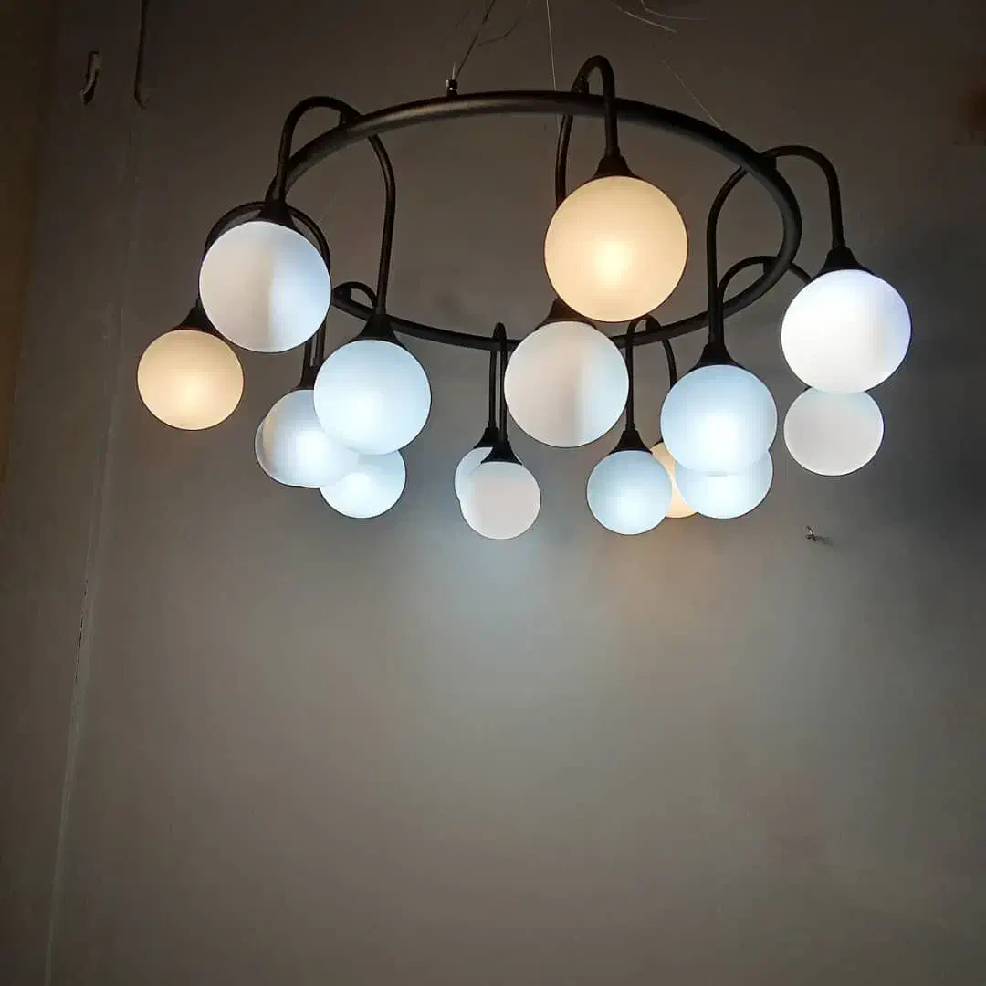 لوستر مولکولی حبابی عصایی|لوستر و چراغ آویز|پردیس, شهرک صنعتی کمرد|دیوار