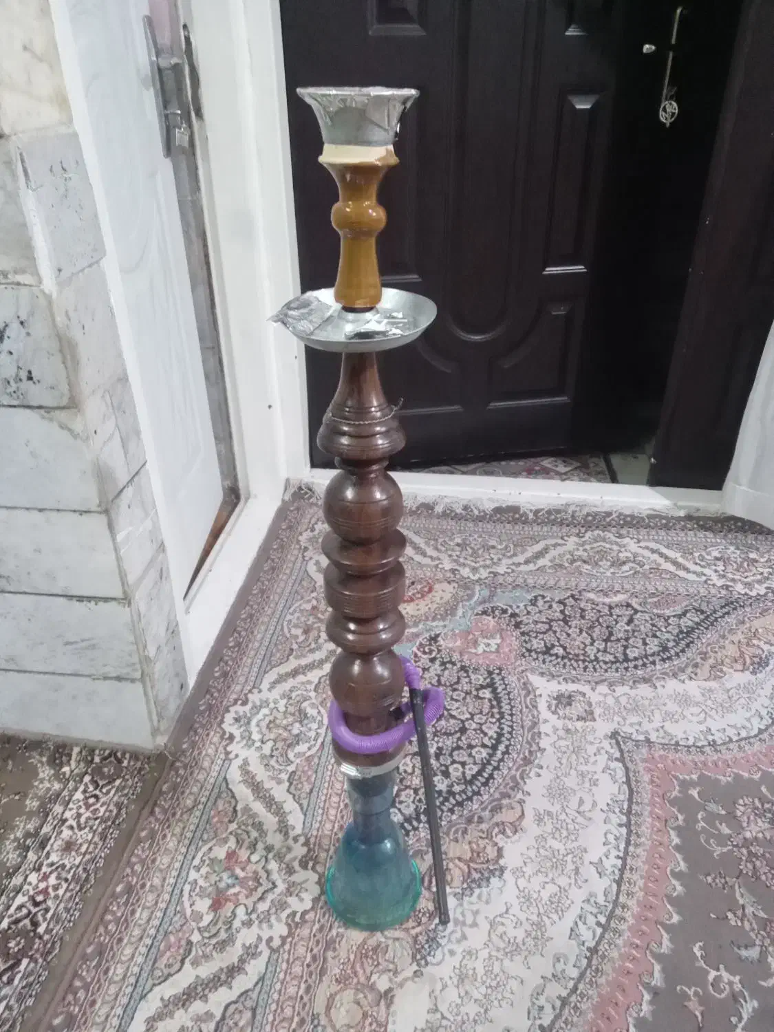 قلیون یک متر ۱۰ چوب گردو طمع آدامس دارچن|کلکسیون و سرگرمی|بیرجند, |دیوار