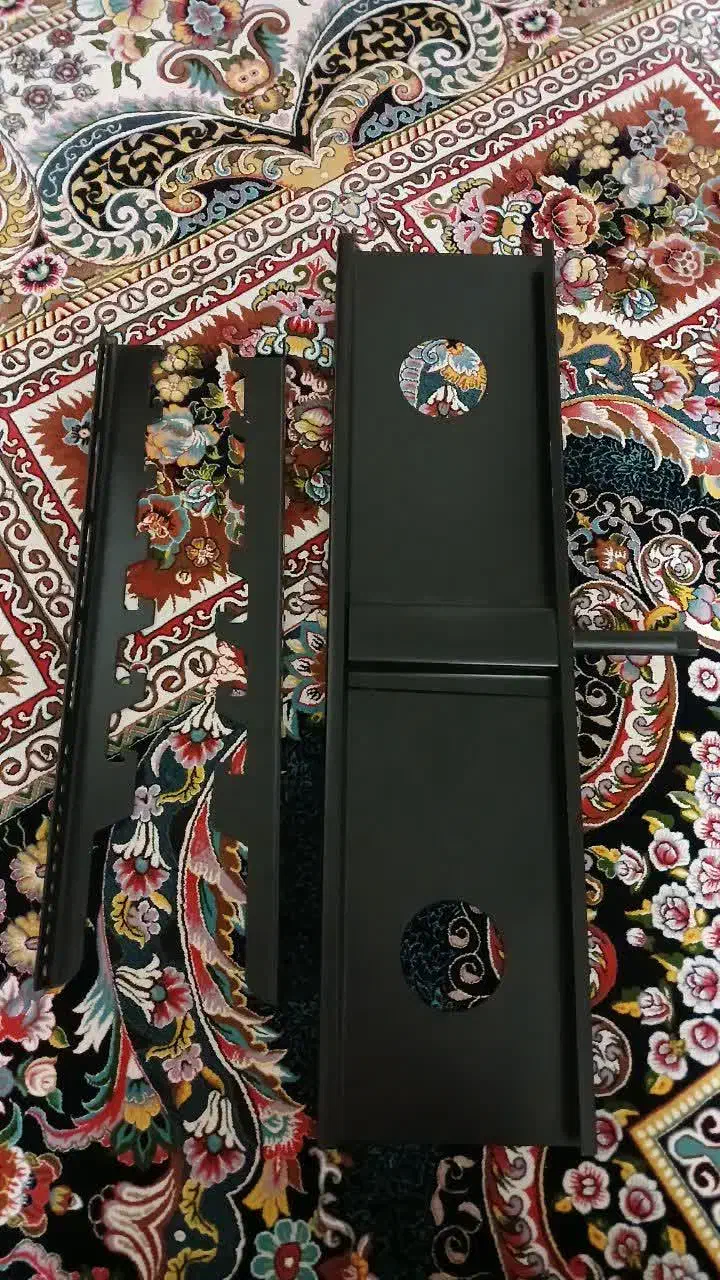 میز تلویزیون شیشه‌ای مشکی شیک و تمیز|میز تلویزیون|خمین, |دیوار