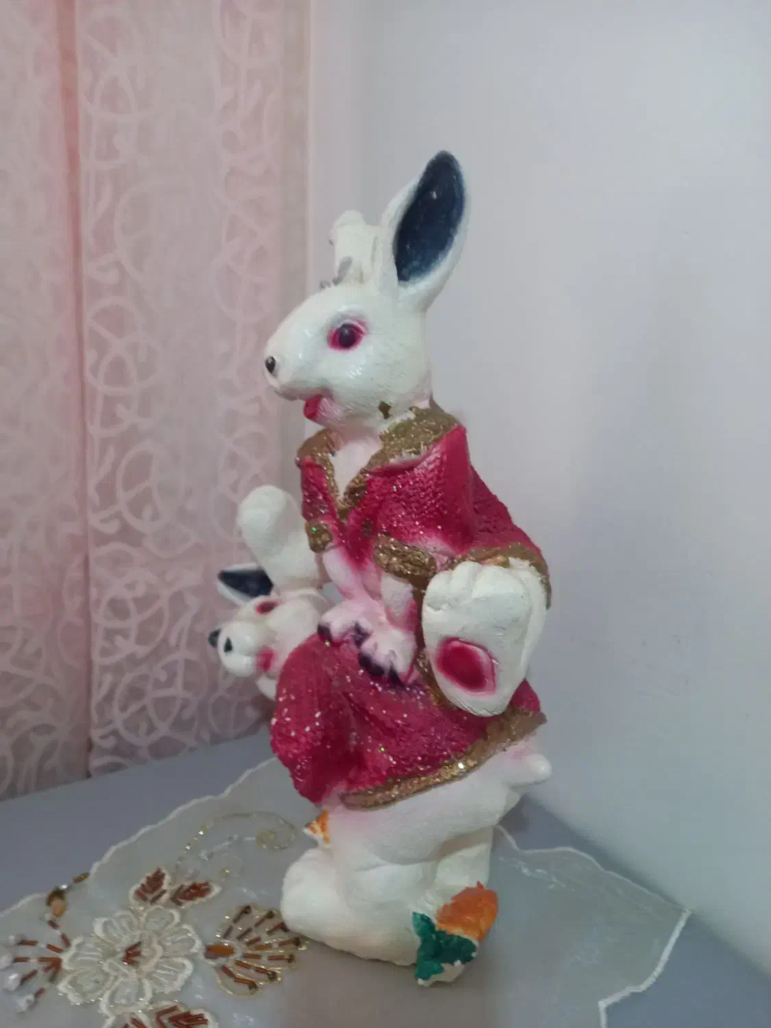 مجسمه پلی استر خرگوش|مجسمه، تندیس، ماکت|قم, انسجام|دیوار