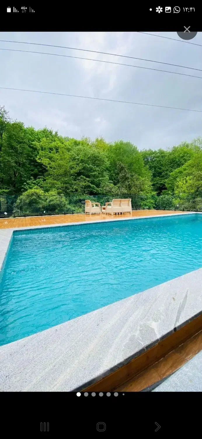 +کلبه سوئیسی2خواب استخرروبازپلاک1جنگلی درمتلقو|اجارهٔ کوتاهمدت ویلا و باغ|سلمانشهر, |دیوار