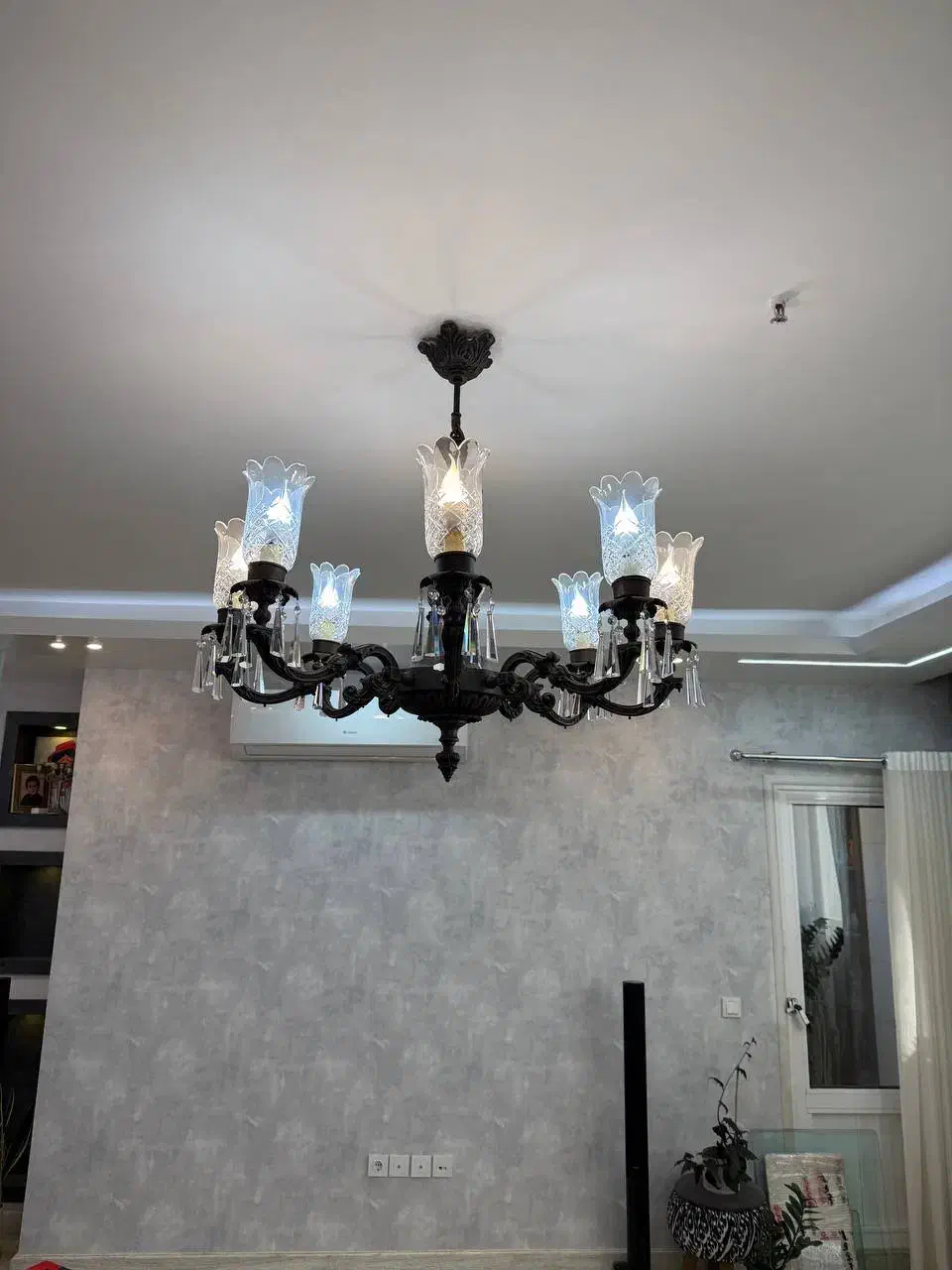 لوستر|لوستر و چراغ آویز|شاهین‌شهر, فردوسی|دیوار