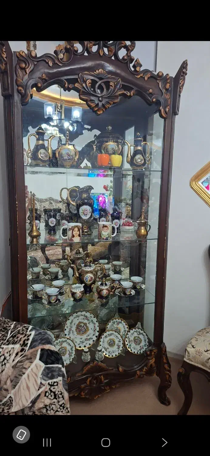 بوفه ی چوبی راش|بوفه، ویترین، کنسول|میاندوآب, |دیوار