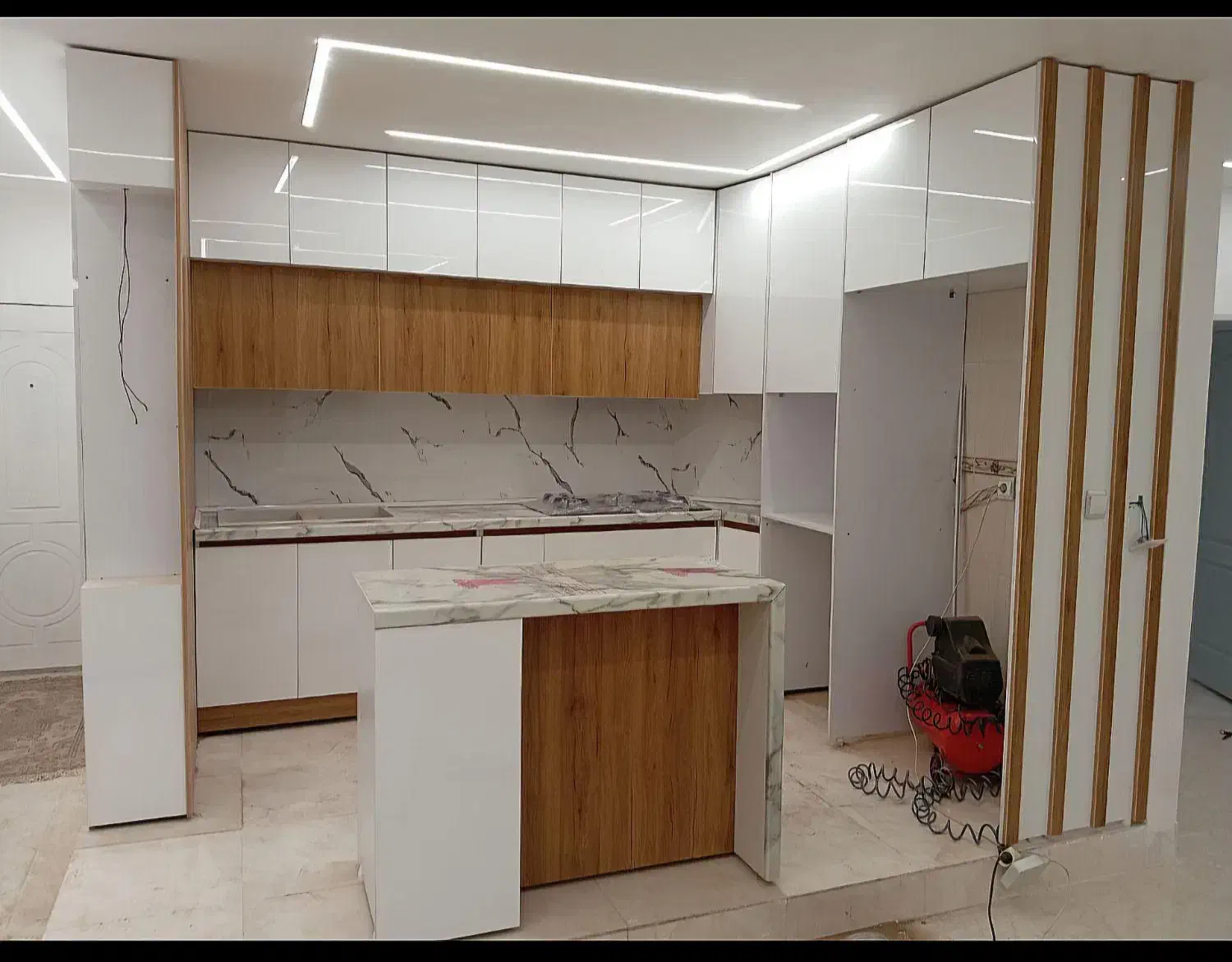 کابینت هایگلاس/آماده و سفارشی کابینت ارمغان/کد21sa|مصالح و تجهیزات ساختمان|اردبیل, |دیوار
