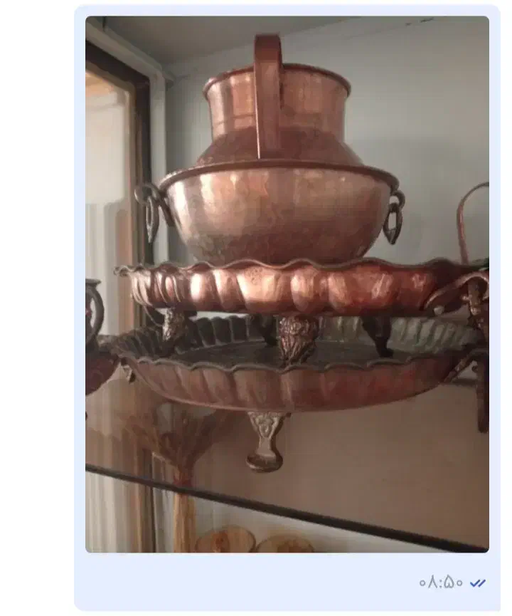 حدود پانزده تیکه مس نو استفاده نشده قلم کاری|صنایع دستی و سایر لوازم تزئینی|شهرکرد, |دیوار