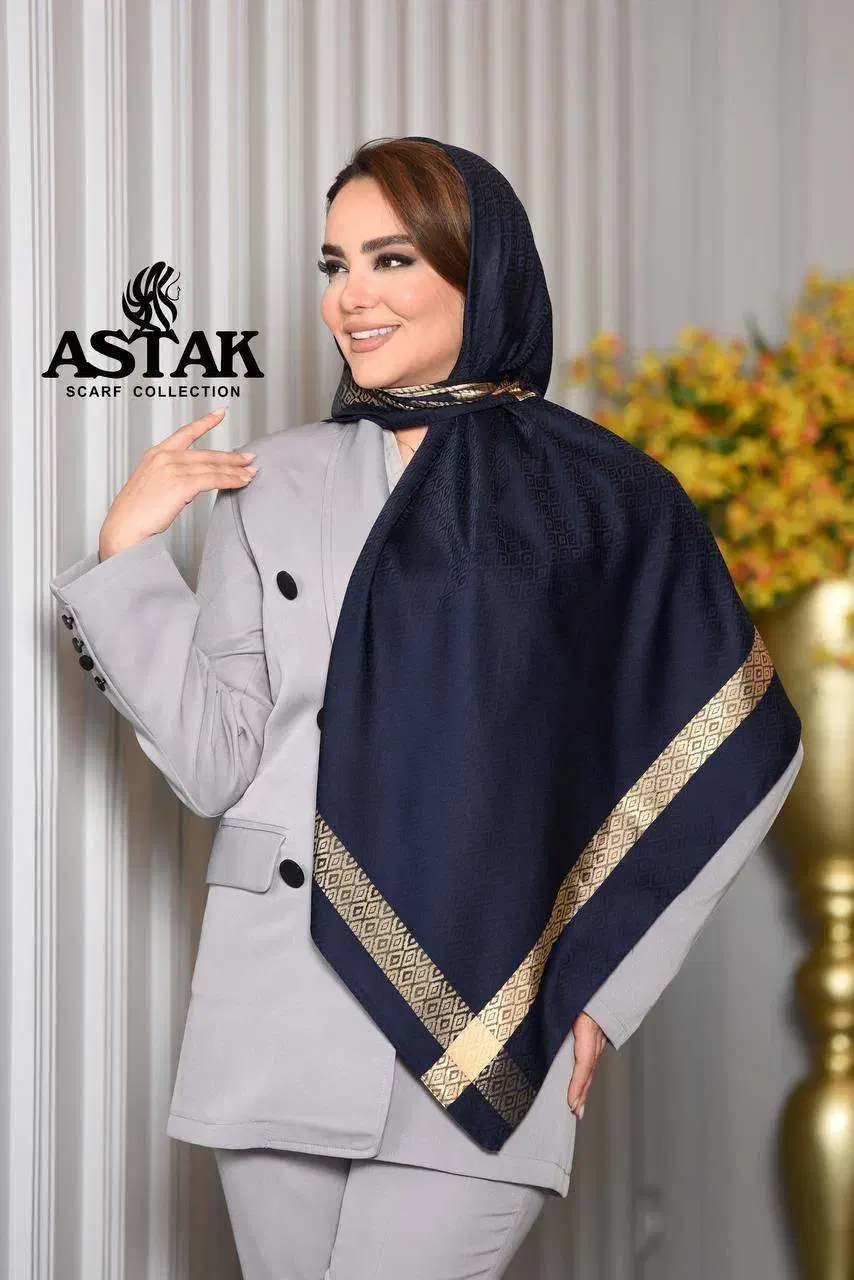 روسری ابریشم دور طلایی|لباس|سوسنگرد, |دیوار