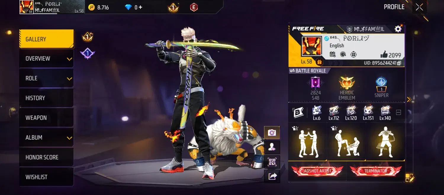 اکانت فری فایر|کنسول، بازی ویدئویی و آنلاین|میناب, |دیوار