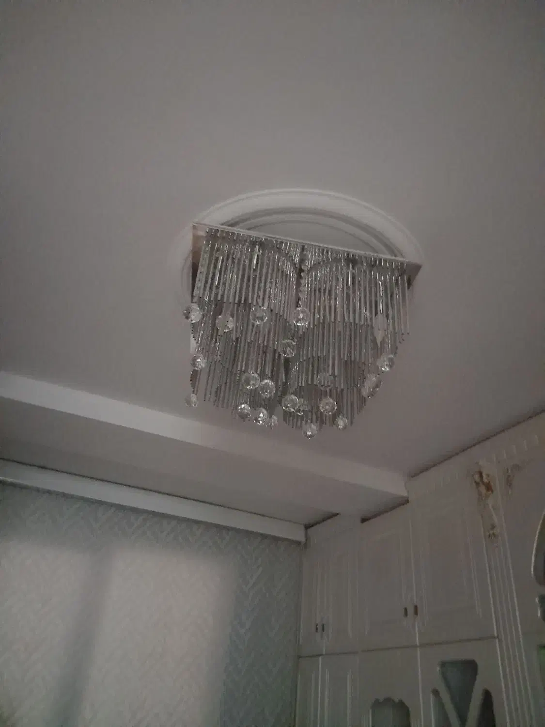 لوستر کریستالی|لوستر و چراغ آویز|بهارستان, |دیوار