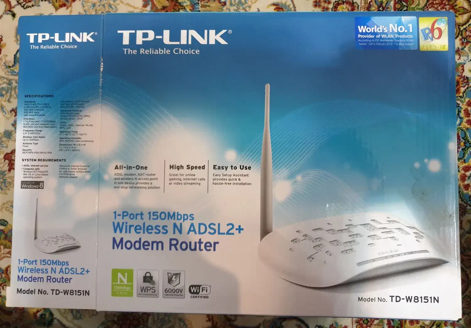 مودم تی پی لینک +Adsl2 مدل 8151N|مودم و تجهیزات شبکه|شیراز, فرهنگ شهر|دیوار