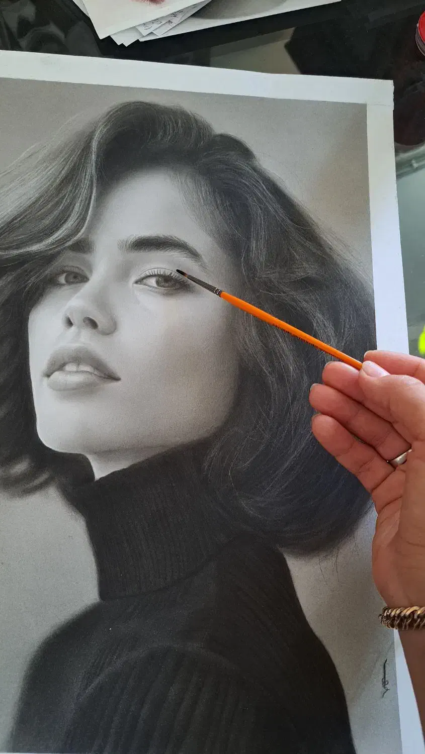 پرتره سیاه قلم ،امضای لوکس خانه شما|تابلو، نقاشی، عکس|کاخک, |دیوار