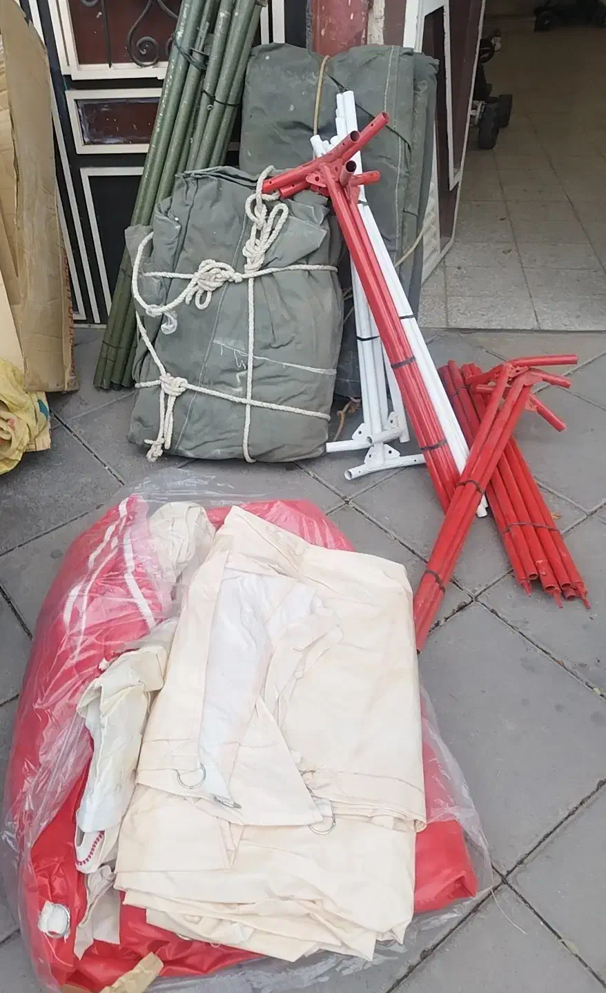 چادر برزنتی به همراه لوله|کوهنوردی و کمپینگ|دورود, |دیوار