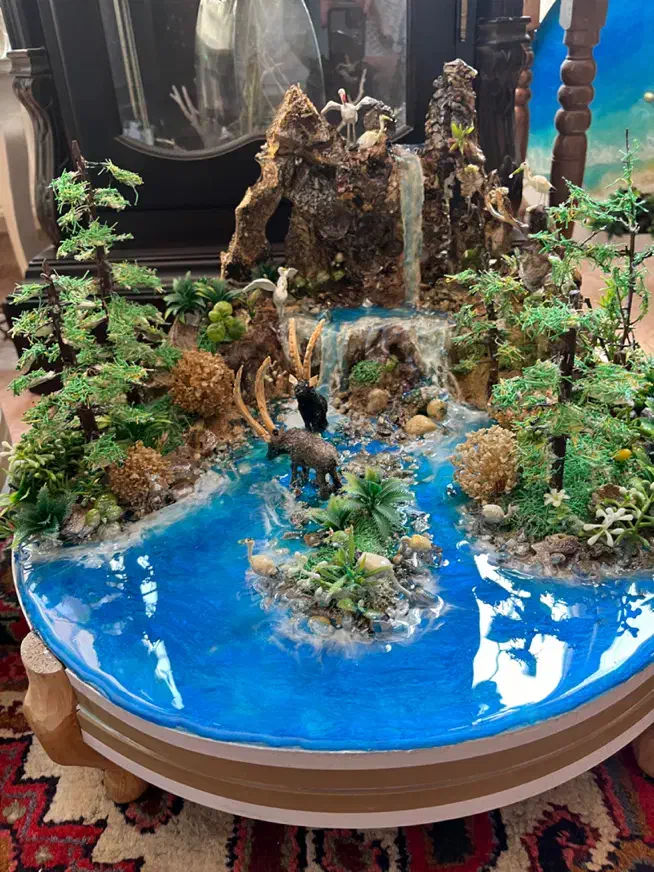 چراغ خواب رزینی طبیعت|چراغ خواب و آباژور|ارومیه, |دیوار