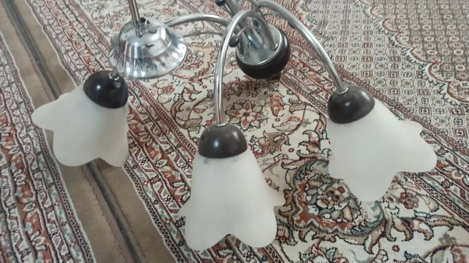 لوستر سه شاخ|لوستر و چراغ آویز|تبریز, |دیوار