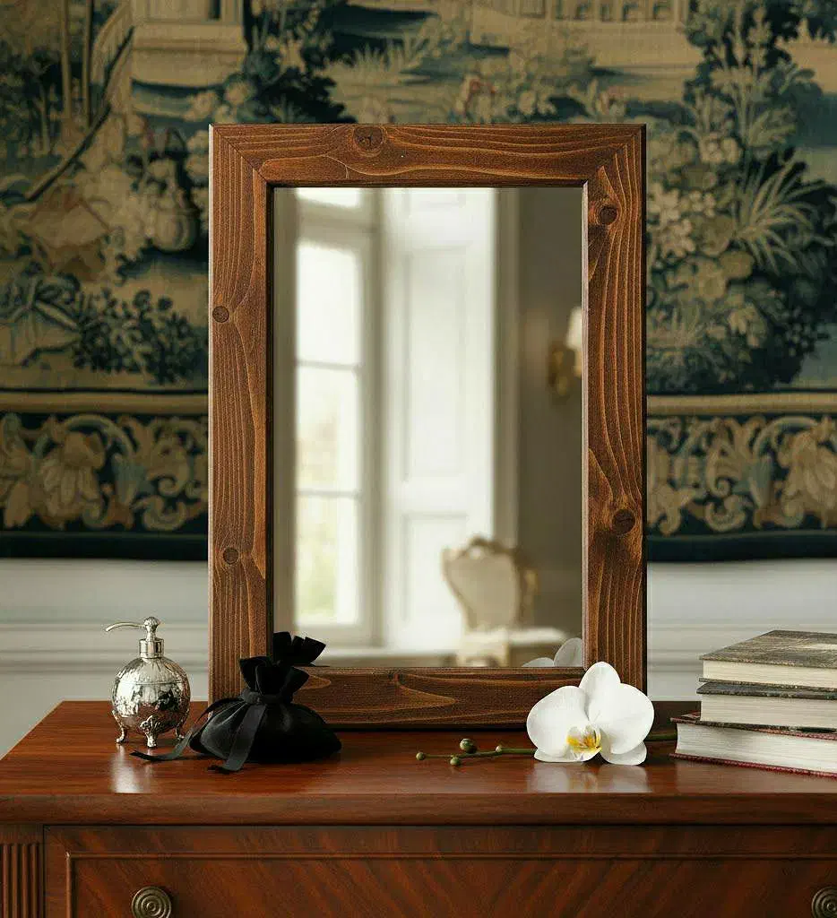 قاب آینه ۲۰×۳۰ چوبی|صنایع دستی و سایر لوازم تزئینی|شاندیز, |دیوار