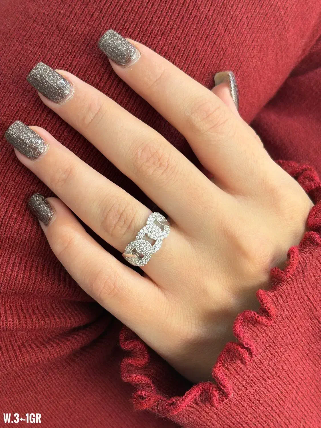 انگشتر نقره برج بلور فلکه دانشگاه ویژه روز)مادر۹+۴|جواهرات|تبریز, |دیوار