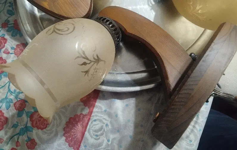 لوستر دیواری چوبی شیک|لوستر و چراغ آویز|رشت, حسین آباد|دیوار