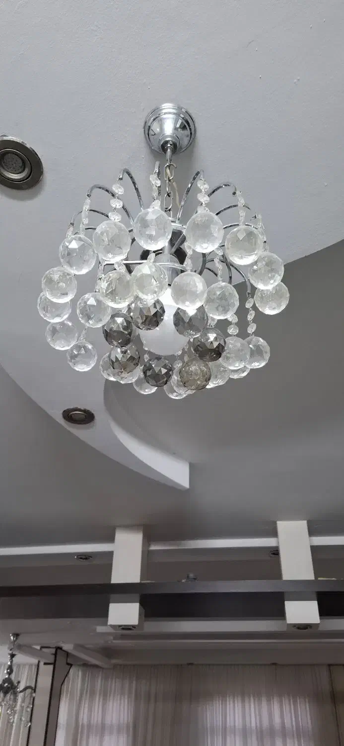 لوستر کریستال|لوستر و چراغ آویز|مشهد, زمرد|دیوار