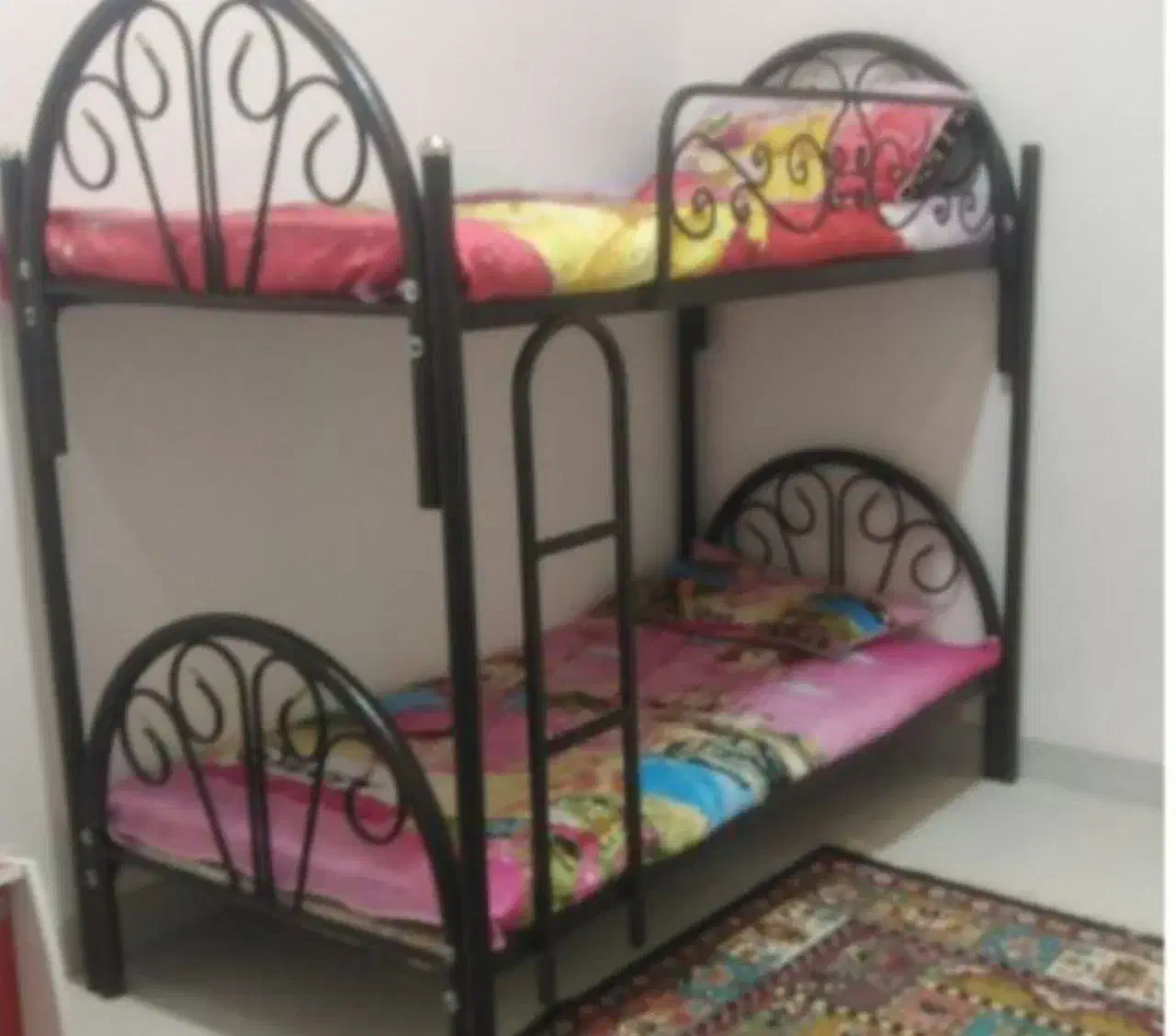 تخت خواب دو طبقه فرفوژه|تخت و سرویس خواب|بردسکن, |دیوار