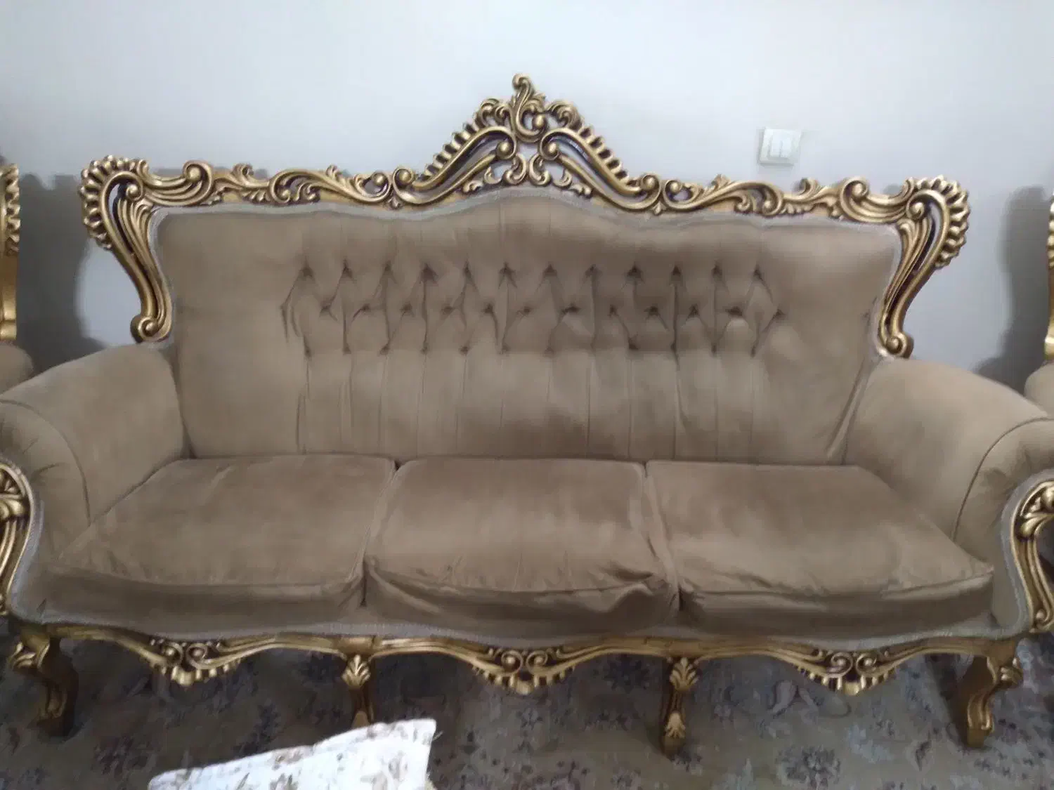 مبلمان ۷نفره سلطنتی|مبلمان خانگی و میز عسلی|ورامین, ورامین|دیوار