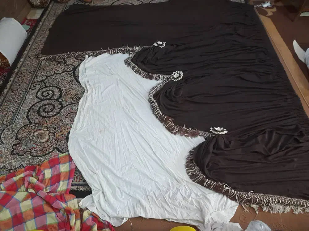 باسلام فروش فوری پرده مخمل|پرده، رانر، رومیزی|شیراز, کوشک میدان|دیوار