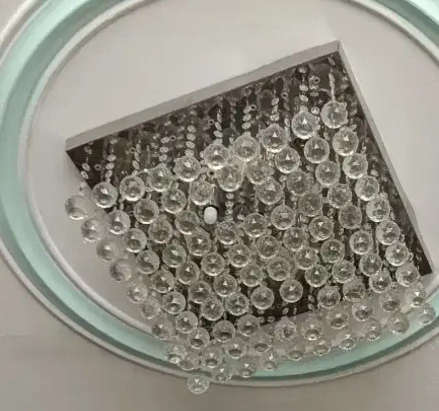 لوستر گوی دار کریستالی|لوستر و چراغ آویز|قائن, |دیوار