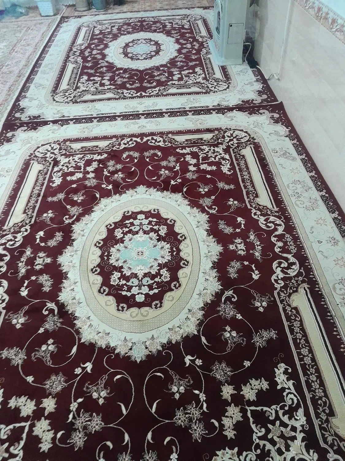 فرش ۱۲ متری|فرش|میانه, |دیوار