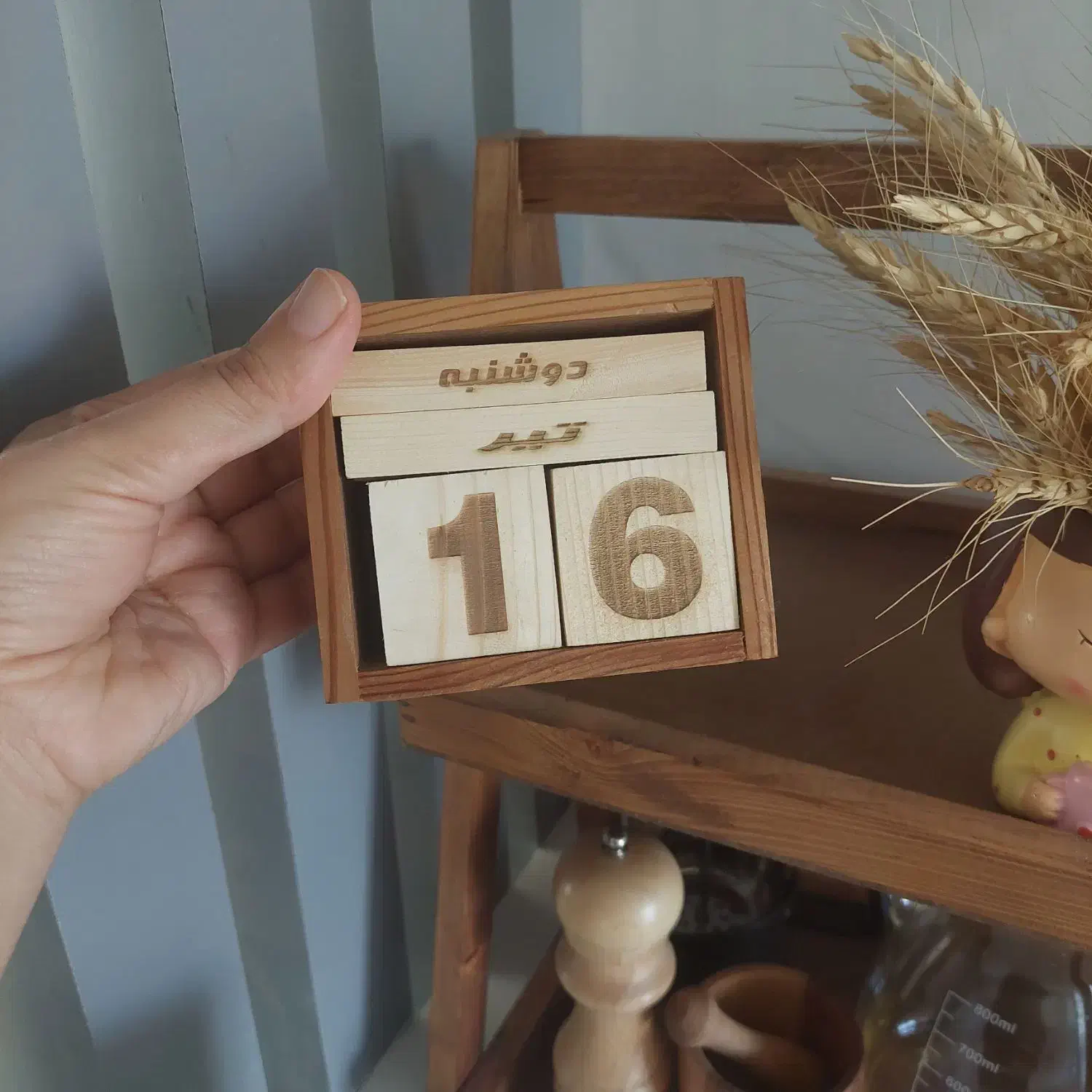 تقویم چوبی|صنایع دستی و سایر لوازم تزئینی|سقز, |دیوار